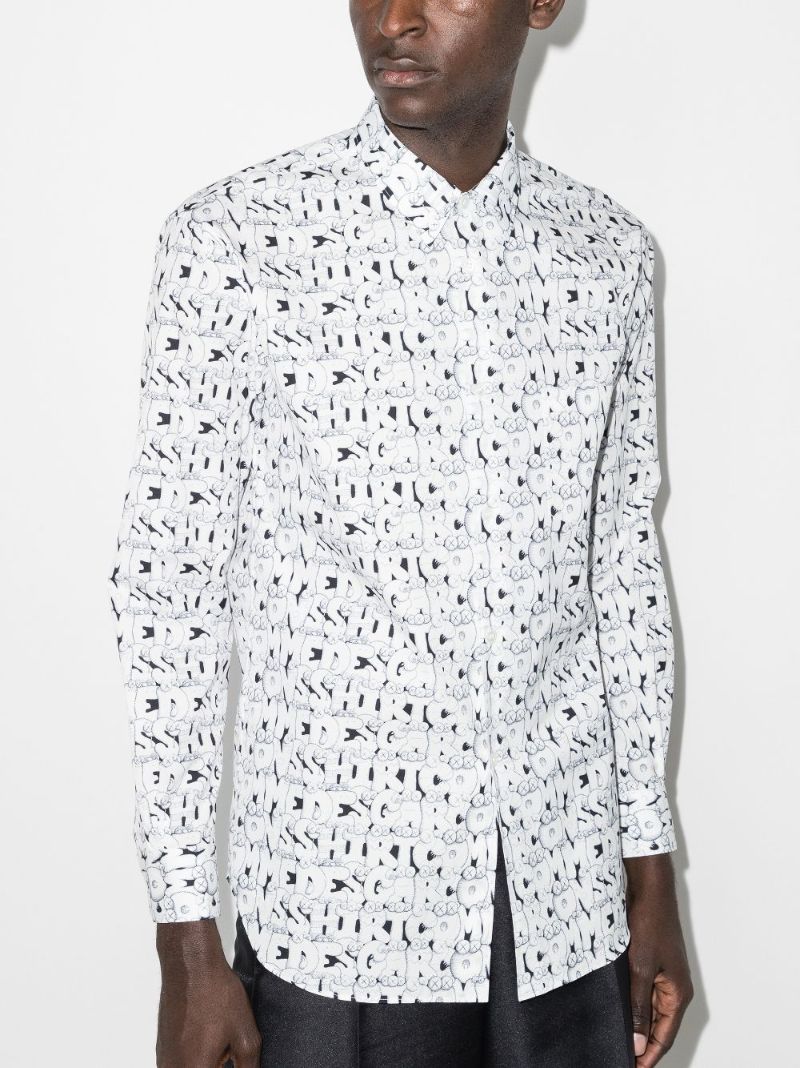 X Kaws Graphic Print Shirt