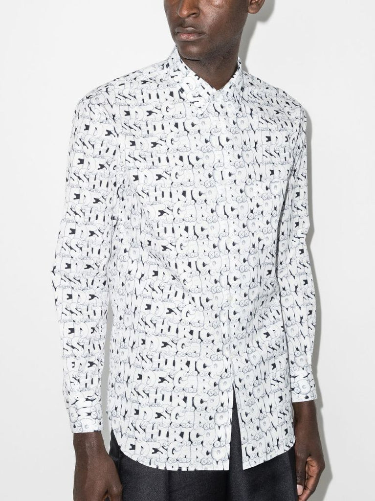 X Kaws Graphic Print Shirt