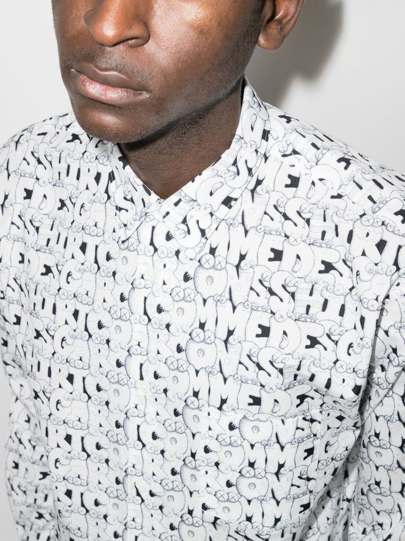 X Kaws Graphic Print Shirt