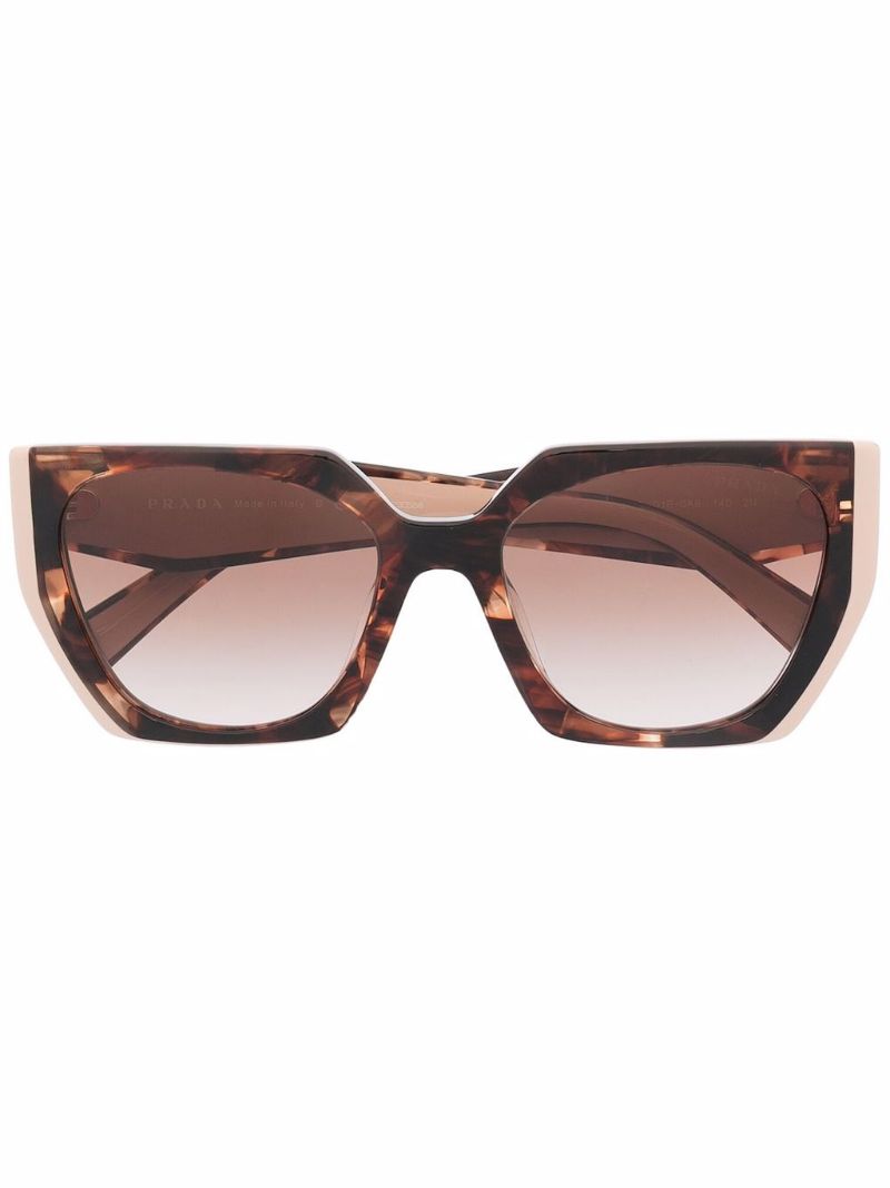 Brown Tortoiseshell Oversized-frame Sunglasses