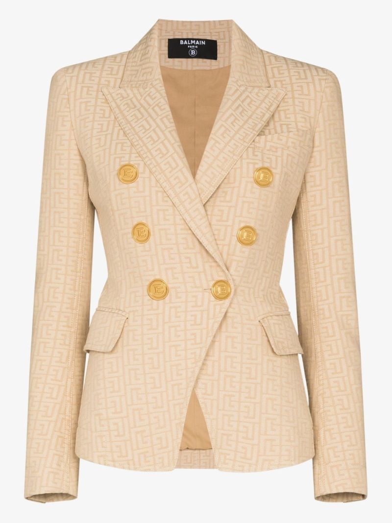 Monogram Jacquard Double-breasted Blazer