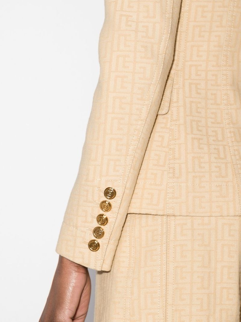 Monogram Jacquard Double-breasted Blazer