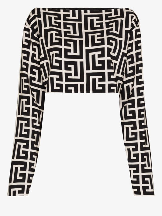 Monogram Long Sleeve Top