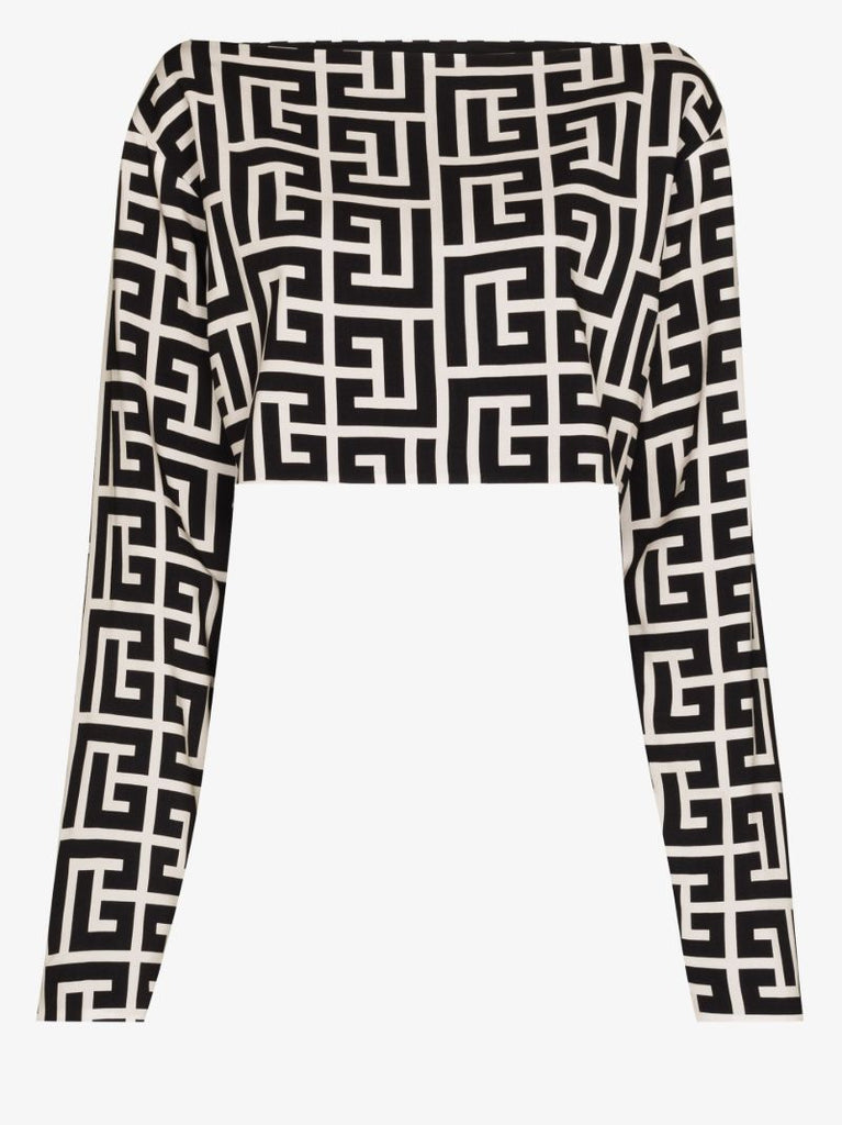 Monogram Long Sleeve Top