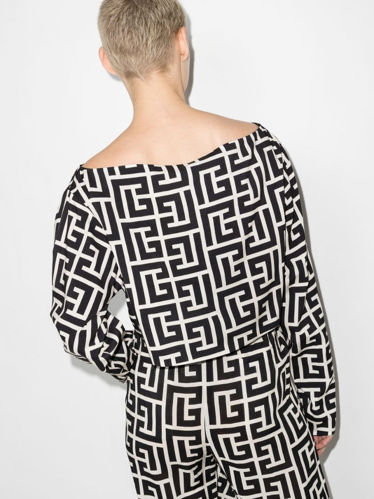 Monogram Long Sleeve Top