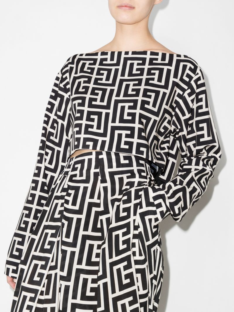 Monogram Long Sleeve Top