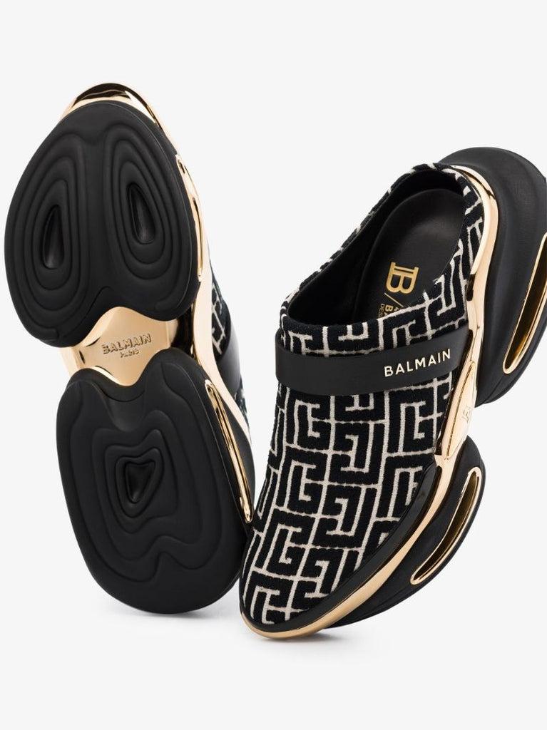 Black B-bold Monogram Mule Sneakers