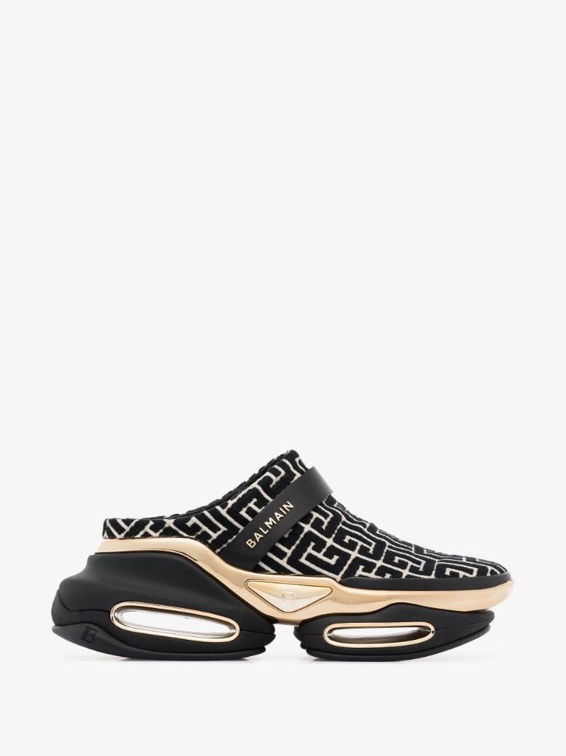 Black B-bold Monogram Mule Sneakers