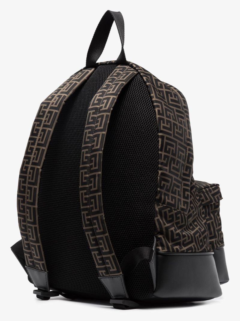Black Monogram City Backpack