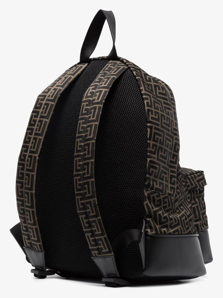 Black Monogram City Backpack