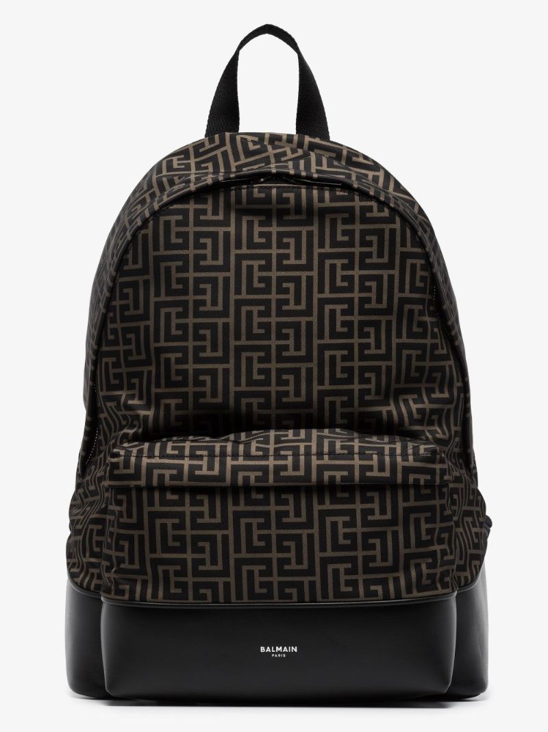 Black Monogram City Backpack