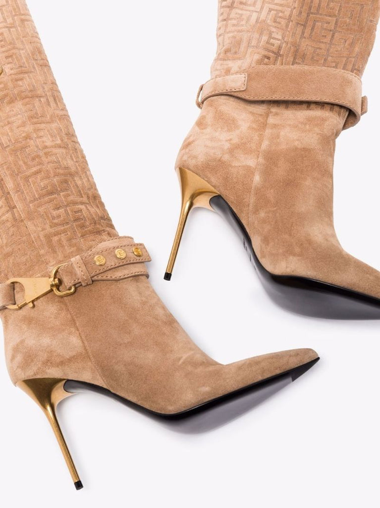 Neutral Robin 95 Knee-high Suede Boots