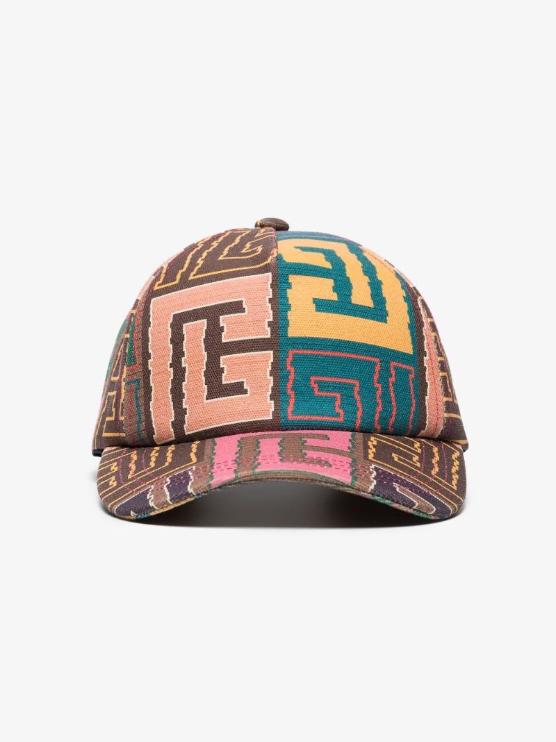 Multicoloured Monogram Baseball Cap