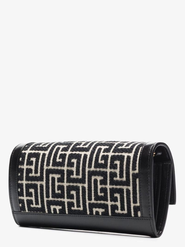 Black 1945 Heritage Monogram Leather Chain Wallet