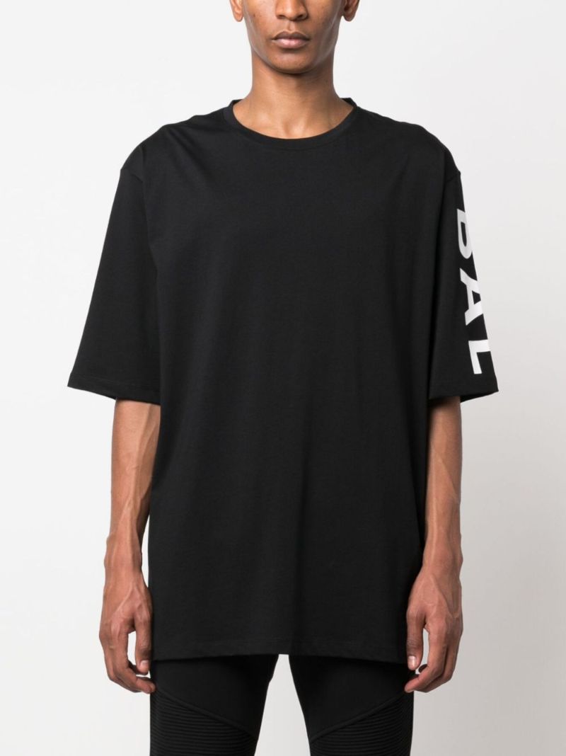 Black Logo Print T-shirt