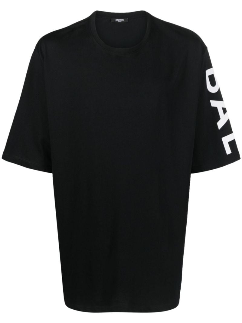 Black Logo Print T-shirt