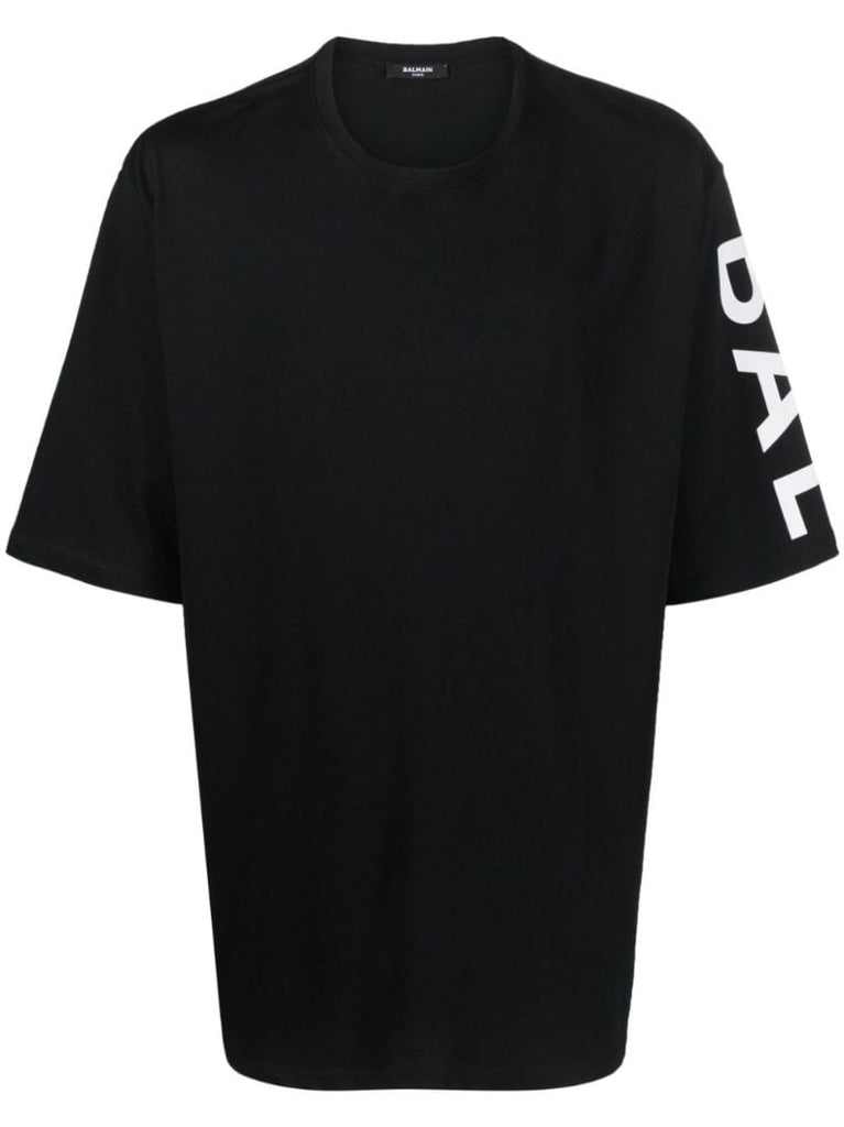 Black Logo Print T-shirt
