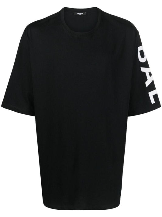 Black Logo Print T-shirt