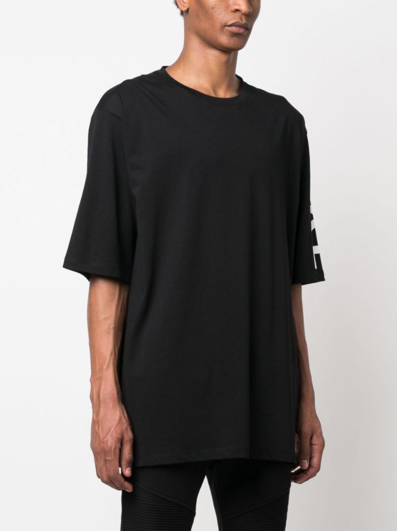 Black Logo Print T-shirt