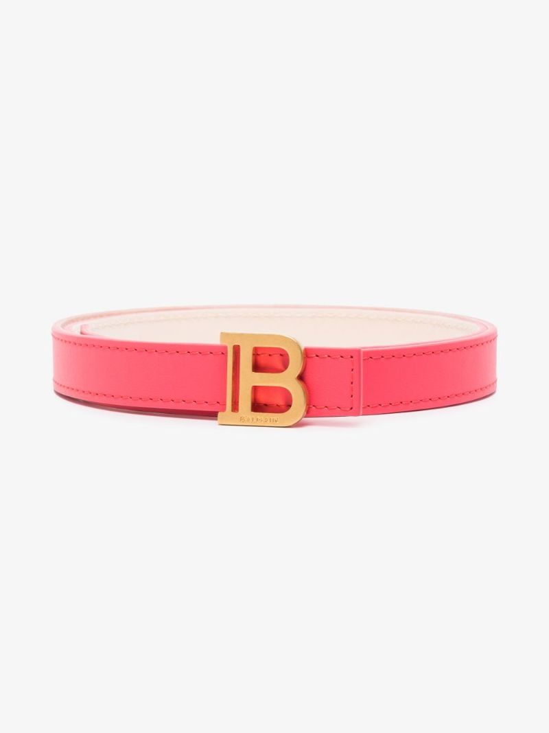 Pink Monogram Leather Belt