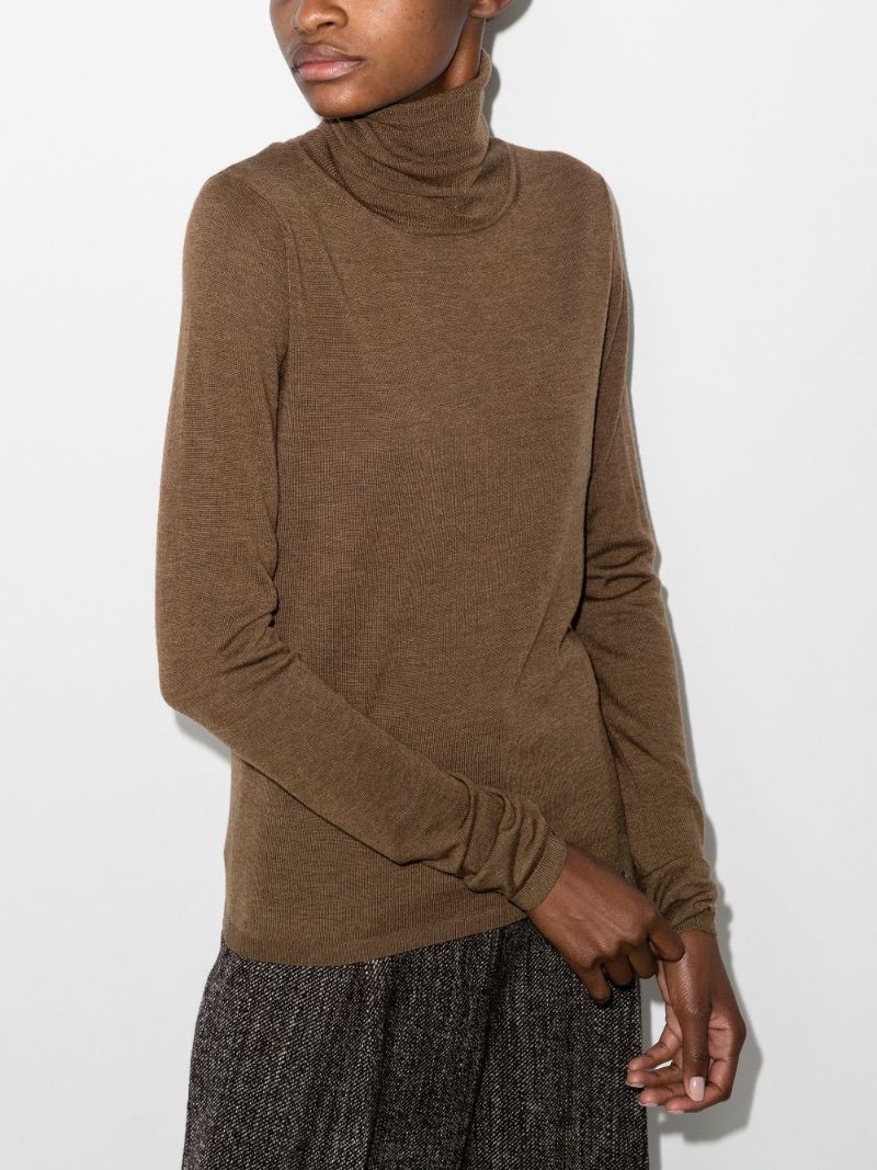 Roll Neck Wool Sweater
