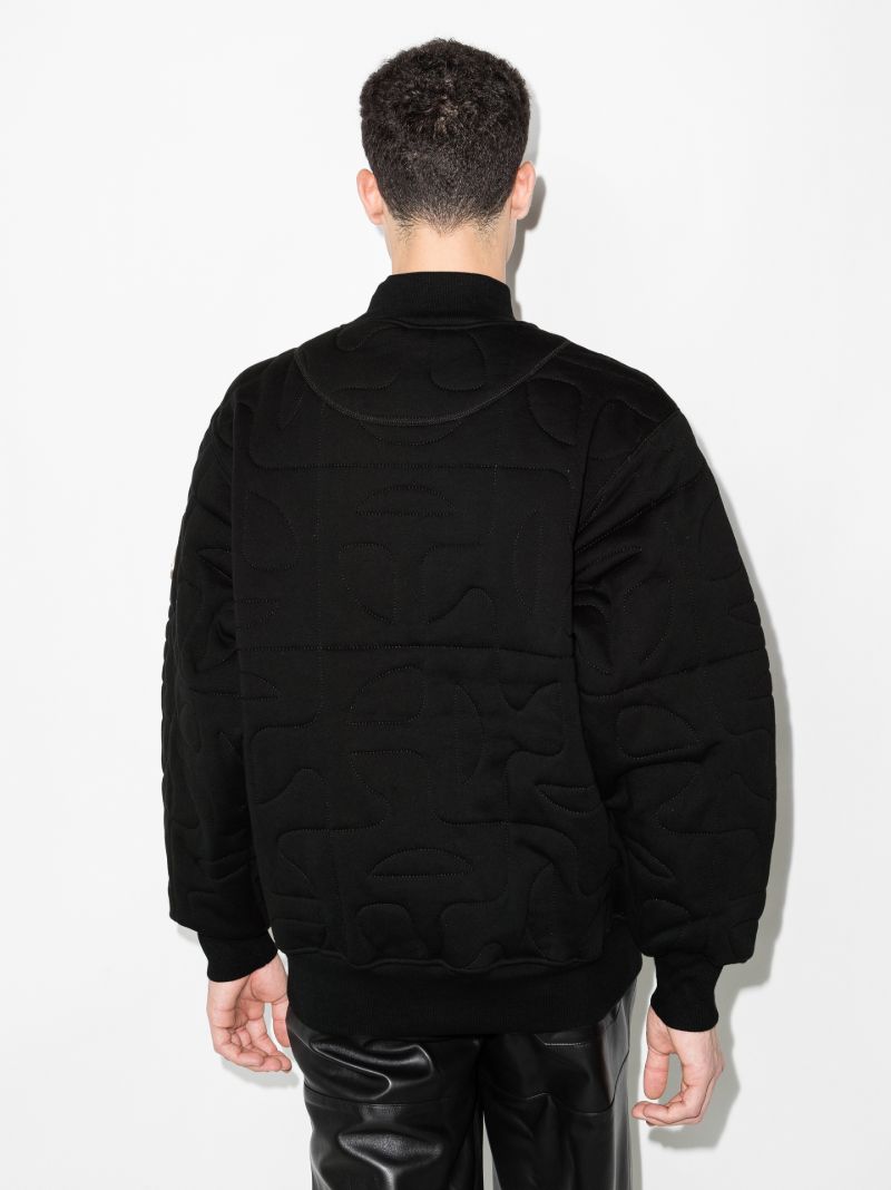 X Telfar Quilted High Neck Sweatshirt