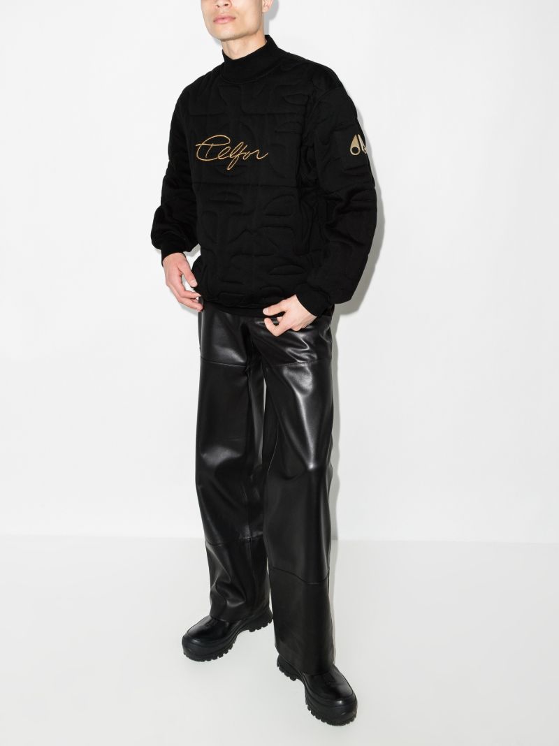 X Telfar Quilted High Neck Sweatshirt
