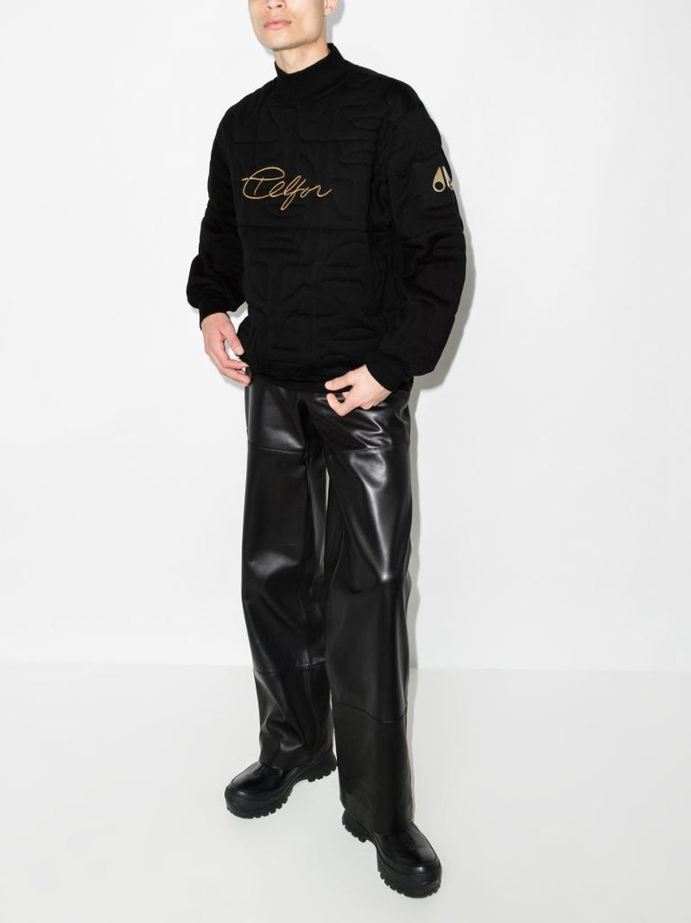 X Telfar Quilted High Neck Sweatshirt