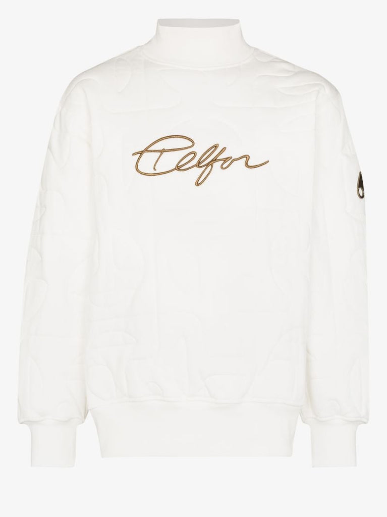 X Telfar Quilted High Neck Sweatshirt