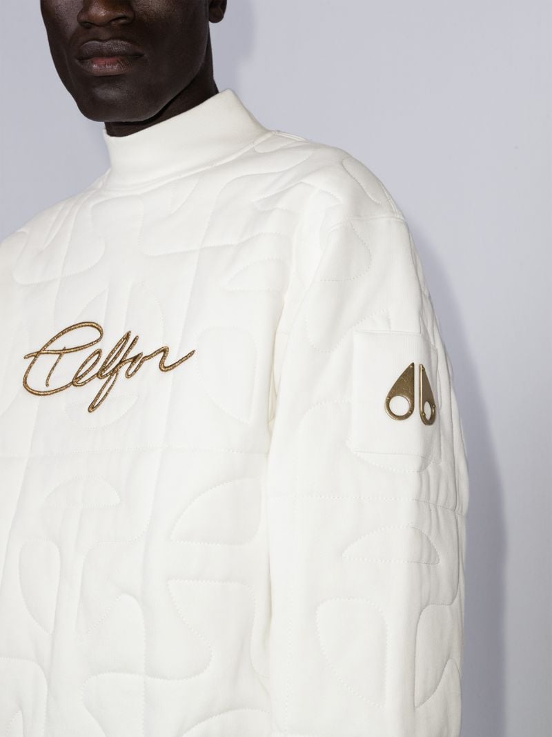 X Telfar Quilted High Neck Sweatshirt