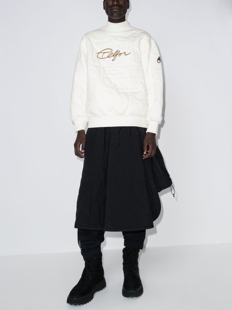 X Telfar Quilted High Neck Sweatshirt