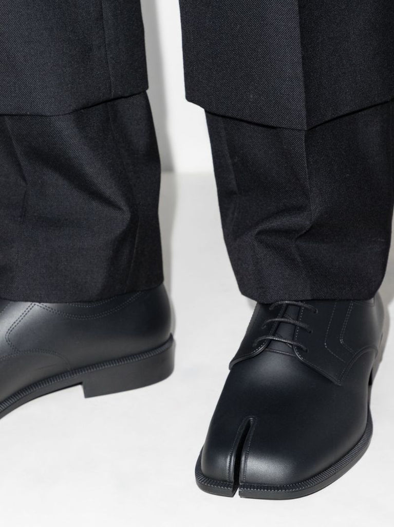 Black Tabi Derby Shoes