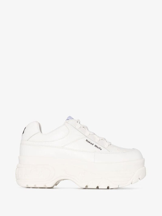 White Sporty 70 Platform Leather Sneakers