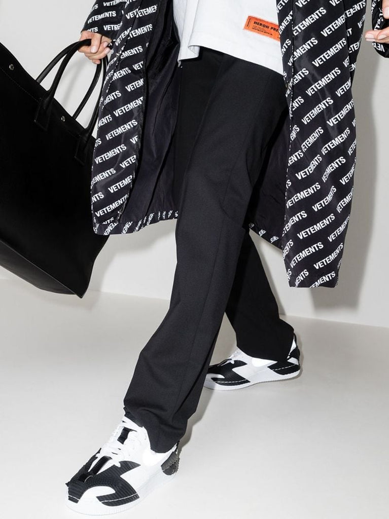 White Ndestrukt Air Force 1 Sneakers
