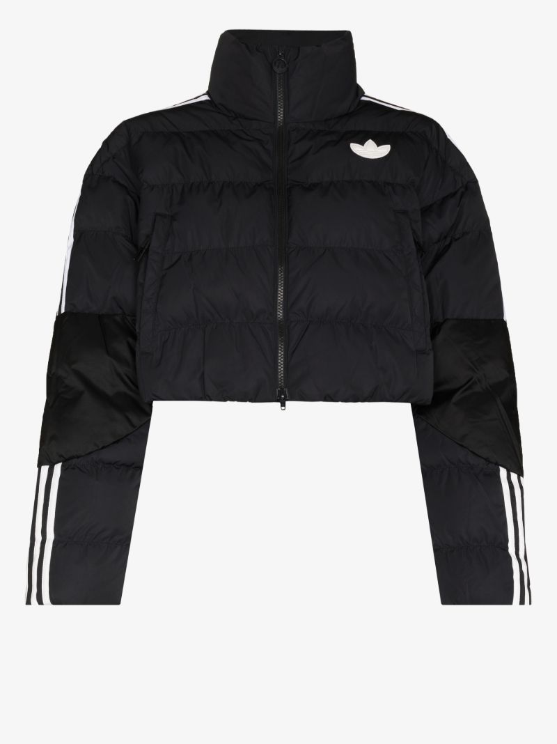 3-stripe Cropped Puffer Jacket