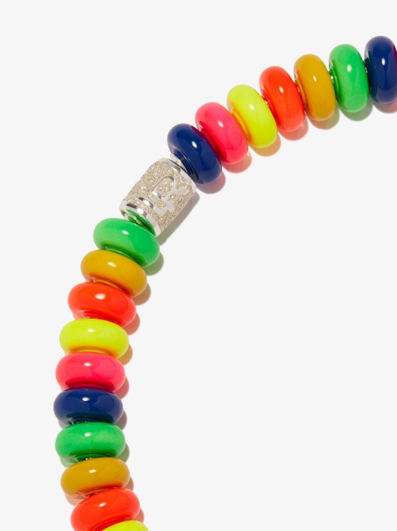 Sterling Silver Happy Beaded Necklace