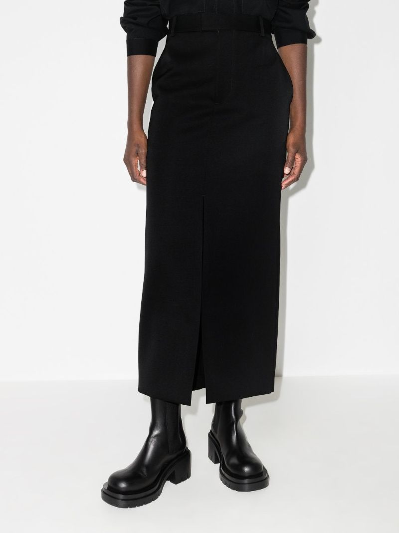 Wool Midi Skirt