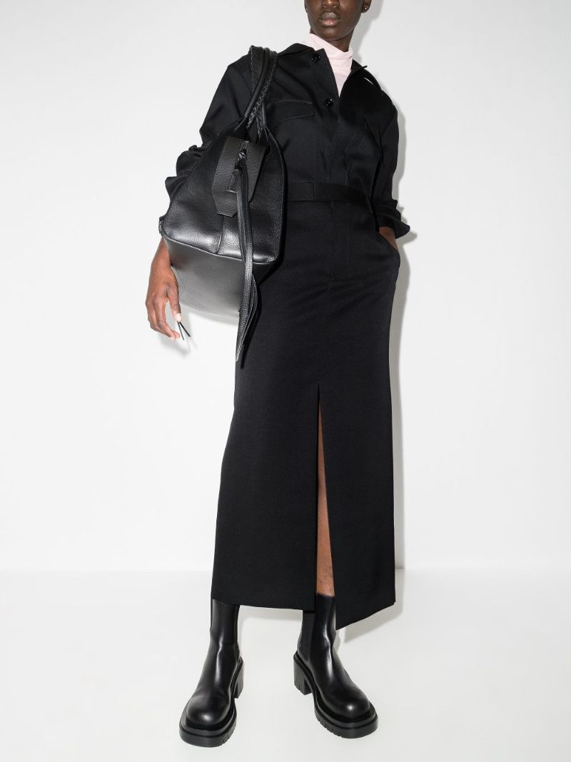Wool Midi Skirt