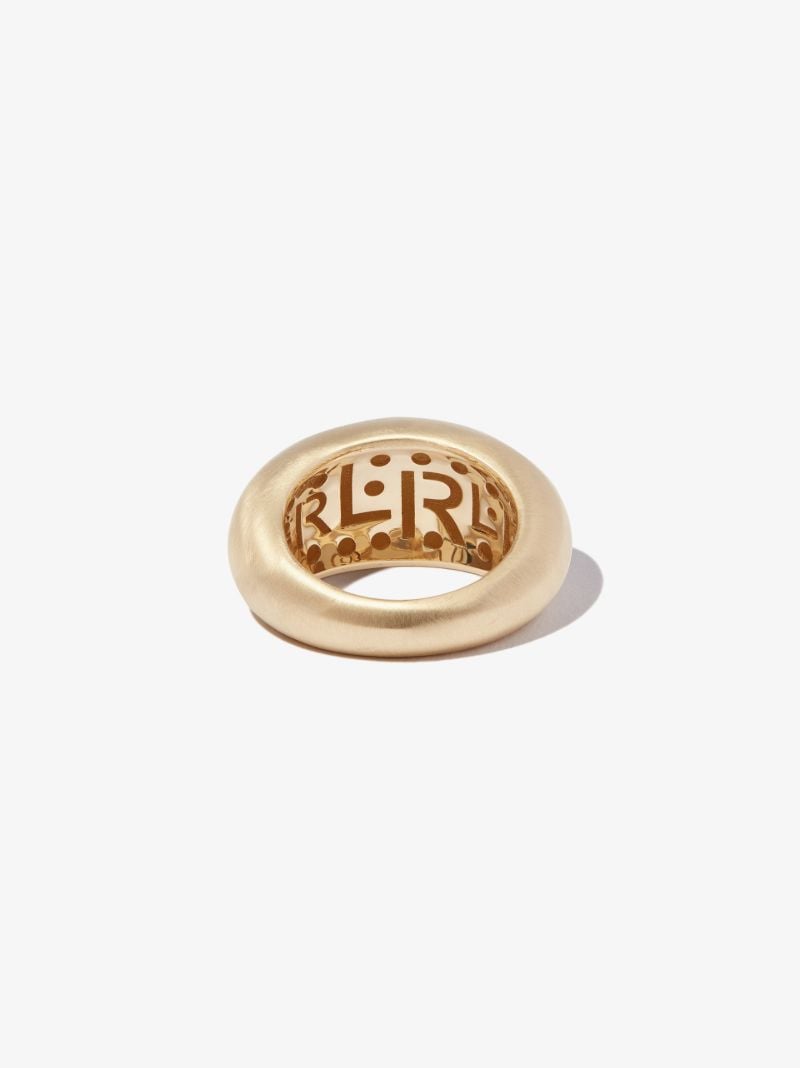 14k Yellow Gold Bubble Broken Small Ring