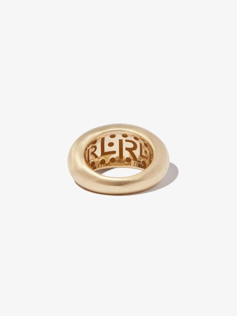 14k Yellow Gold Bubble Broken Small Ring