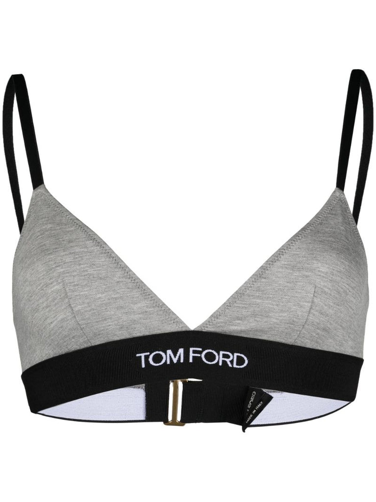 Grey Modal Signature Triangle Bra