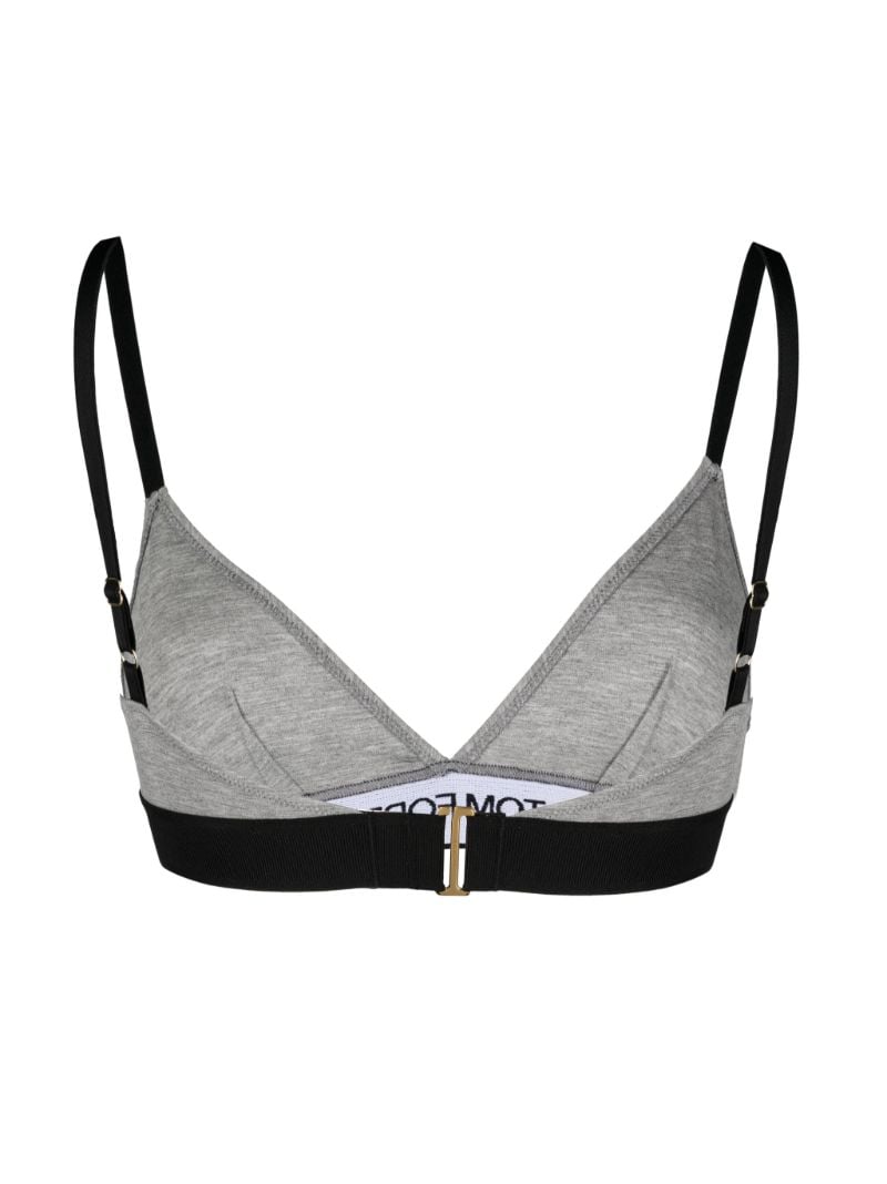 Grey Modal Signature Triangle Bra
