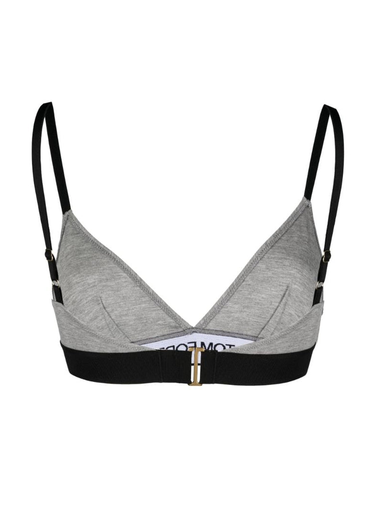 Grey Modal Signature Triangle Bra