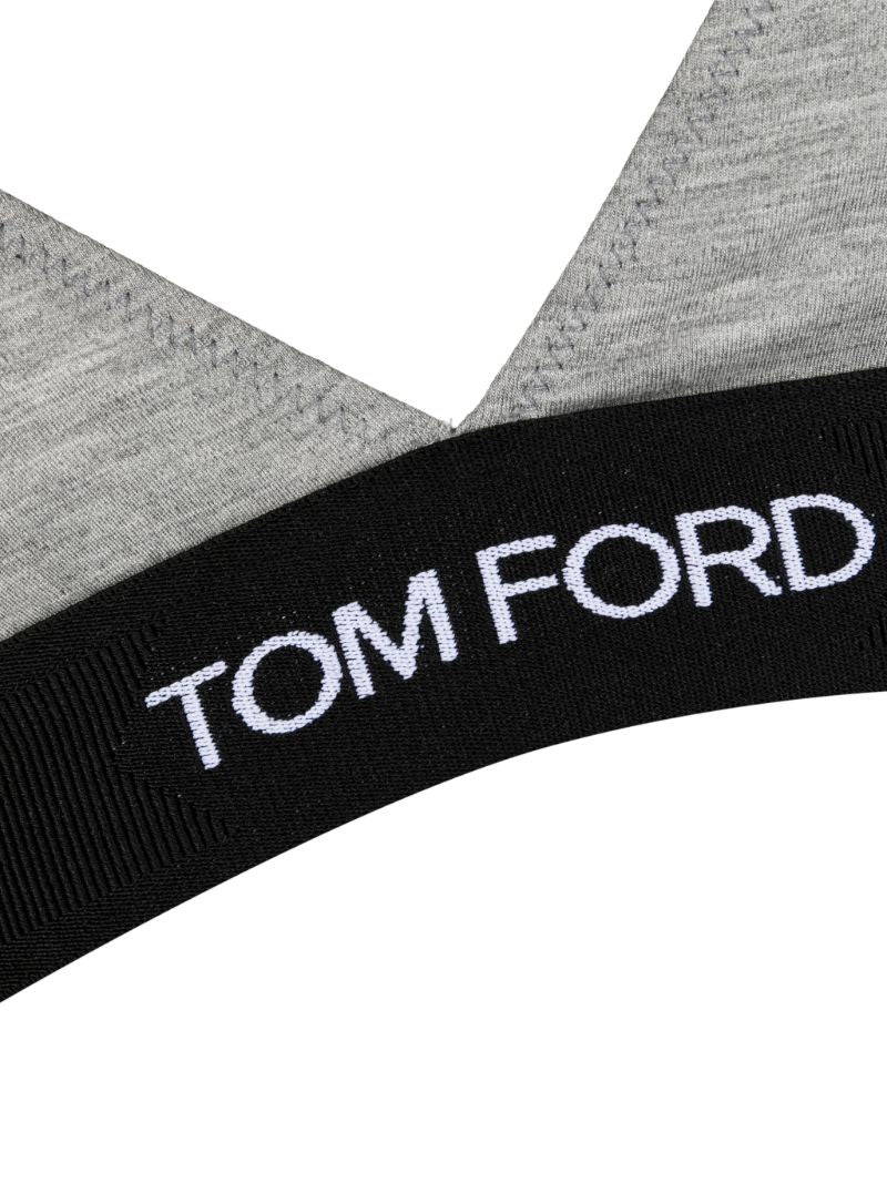 Grey Modal Signature Triangle Bra