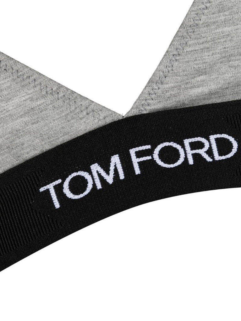 Grey Modal Signature Triangle Bra