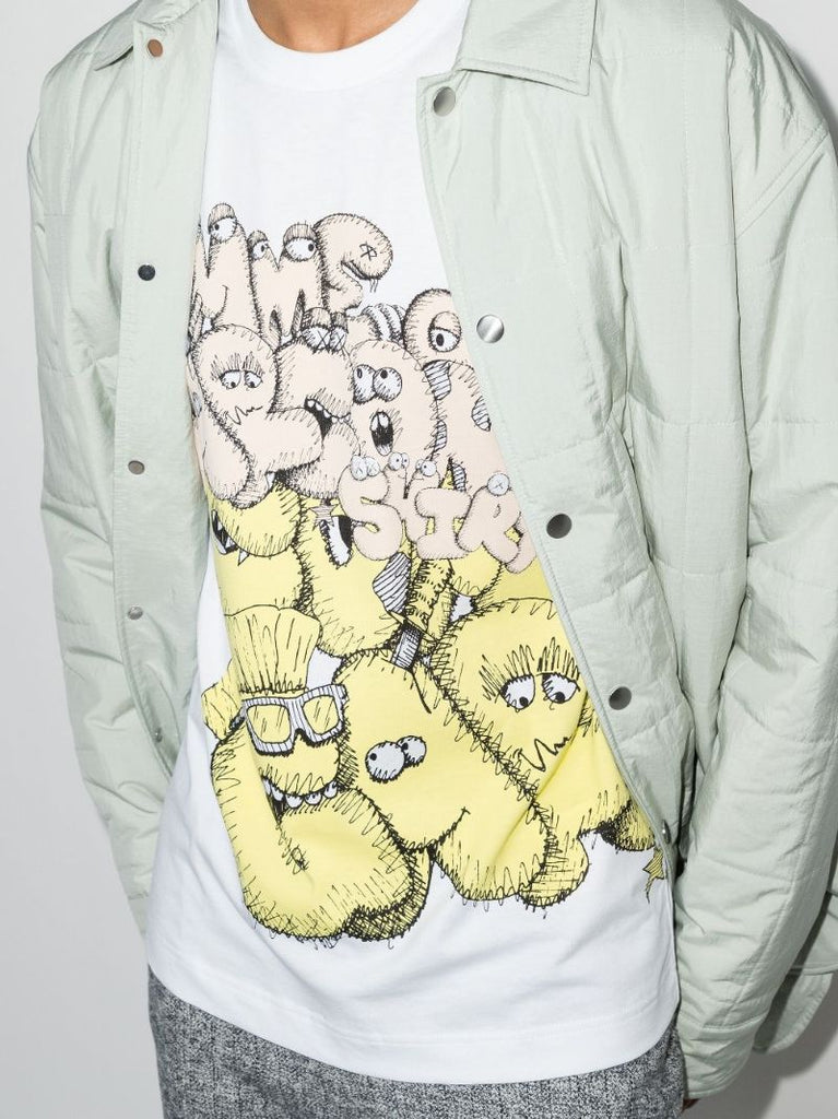 X Kaws Graphic Print Cotton T-shirt