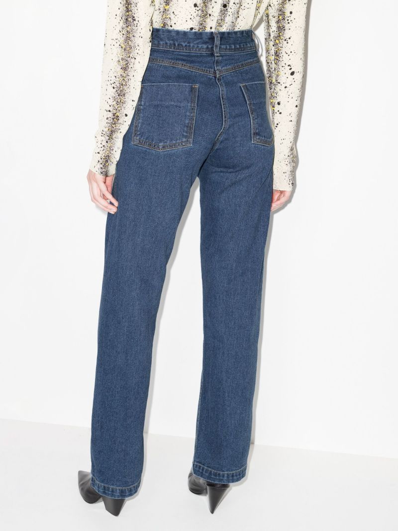 High Waist Straight Leg Jeans
