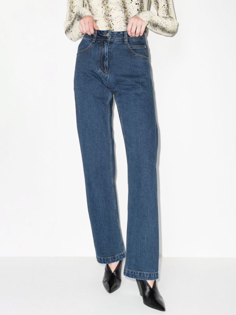High Waist Straight Leg Jeans