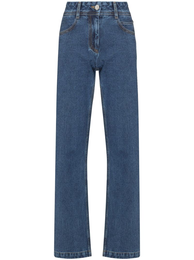 High Waist Straight Leg Jeans