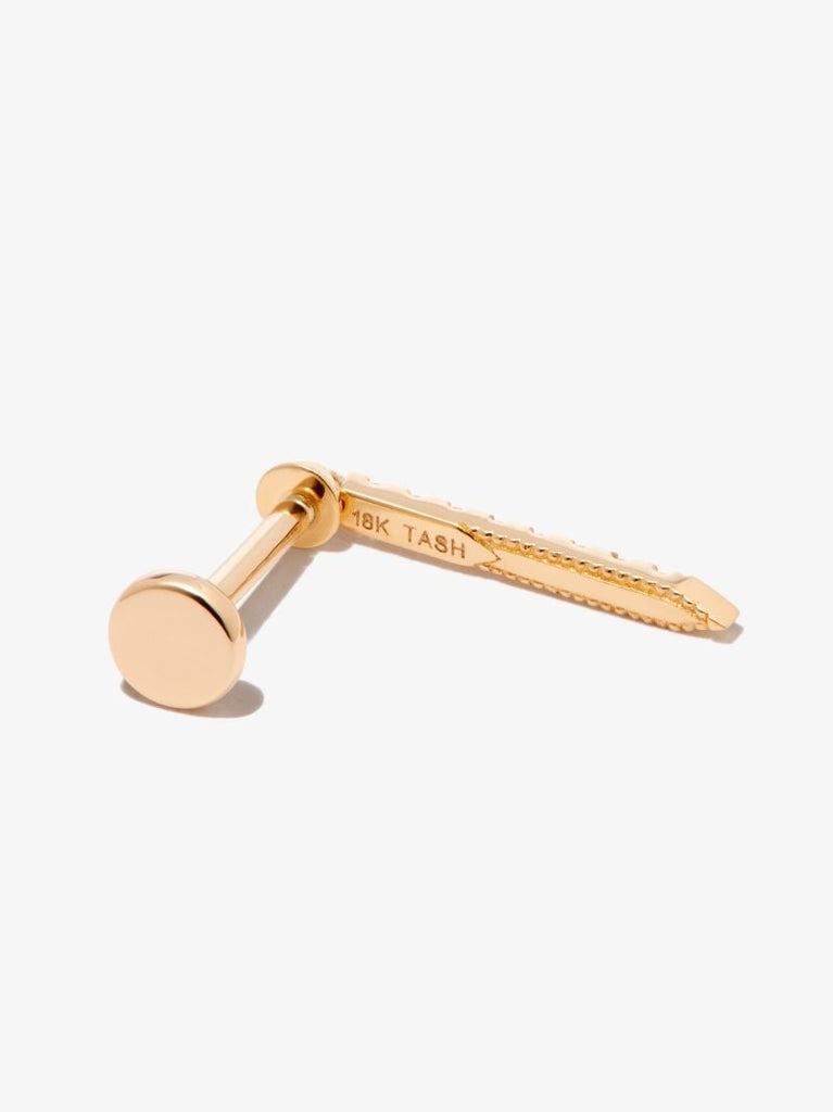 18k Yellow Gold Eternity Bar Diamond Earring